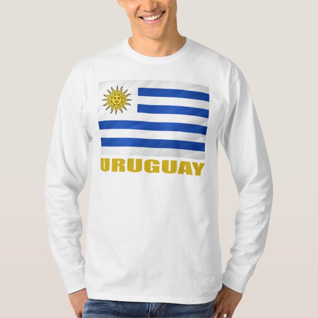 Uruguay-Flagge T-Shirt (Vorderseite)
