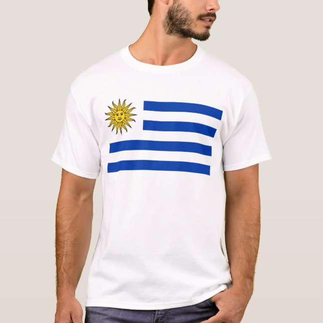 Uruguay-Flagge T-Shirt (Vorderseite)