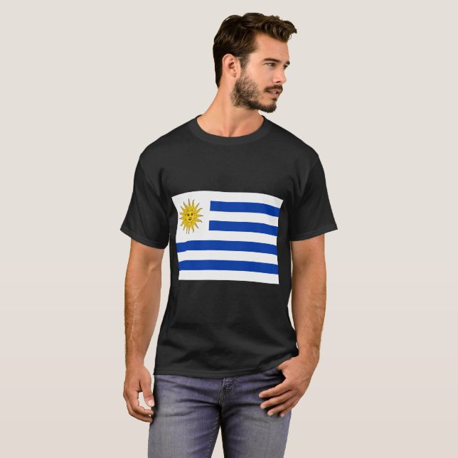 Uruguay-Flagge T-Shirt (Vorne ganz)