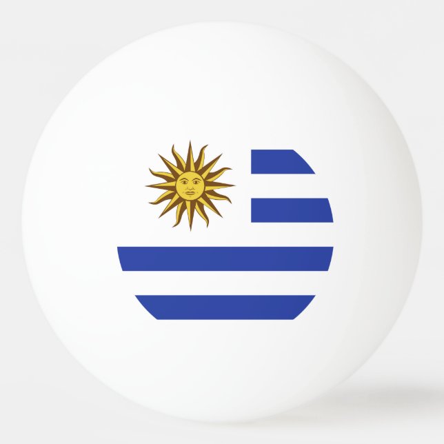 Uruguay-Flagge Tischtennisball (Vorderseite)