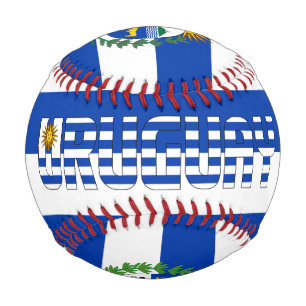 Uruguay-Flagge und Wappen Patriotisch Baseball