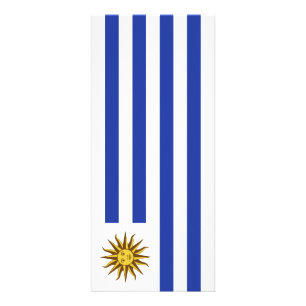 Uruguay-Flagge Werbekarte