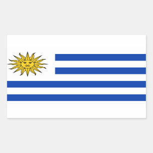 Uruguay* Flaggenaufkleber Rechteckiger Aufkleber