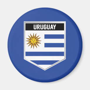 Uruguay-Flaggenschild Magnet