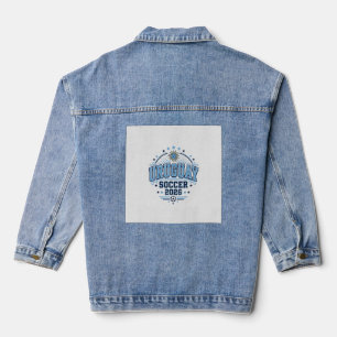 Uruguay Fußball 2026 Fußball Fett Land Typografie Jeansjacke