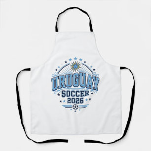 Uruguay Fußball 2026 Fußball Fett Land Typografie Schürze