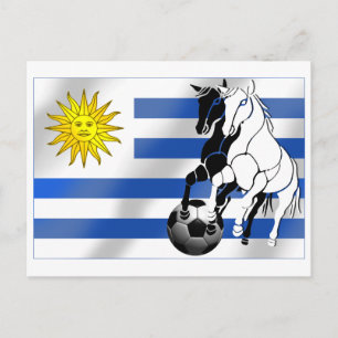 Uruguay Fußball Charruas 2010 Futbol-Fans Geschenk Postkarte