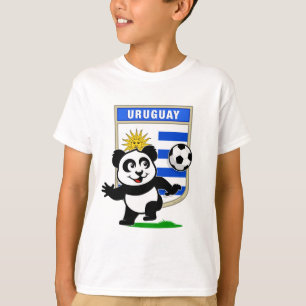 Uruguay-Fußball-Panda T-Shirt