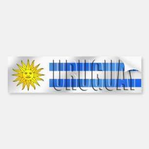 Uruguay-Fußball-T - Shirts und -geschenke Autoaufkleber
