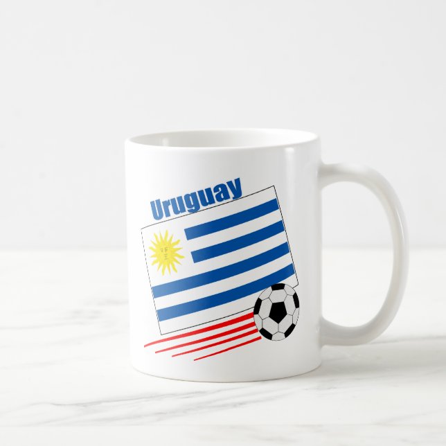 Uruguay-Fußball-Team Kaffeetasse (Rechts)