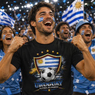 Uruguay Fußballfan Fußball Weltmeisterschaft Anhän T-Shirt