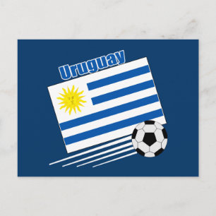 Uruguay-Fußballmannschaft Postkarte