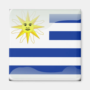 Uruguay-Hochglanzflagge Magnet