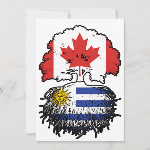 Uruguay - Kanadisches Treuhandflagge in Kanada Einladung