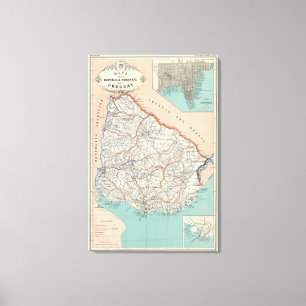 Uruguay Leinwanddruck