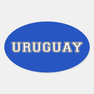 Uruguay Ovaler Aufkleber