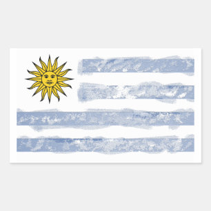 Uruguay Rechteckiger Aufkleber