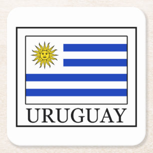 Uruguay Rechteckiger Pappuntersetzer