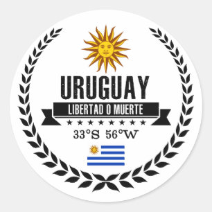 Uruguay Runder Aufkleber