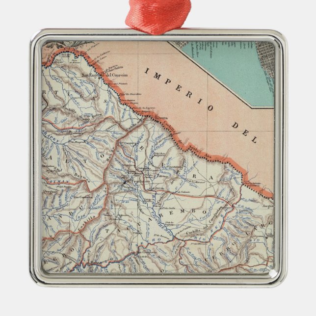 Uruguay Silbernes Ornament (Vorne)