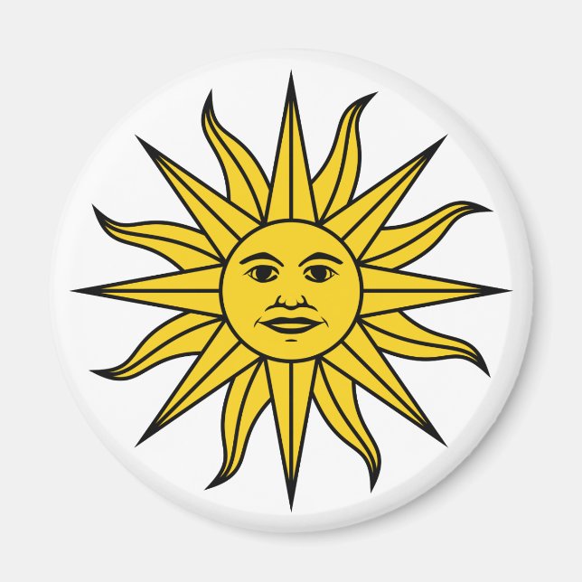 Uruguay Sol de Mayo Magnet (Vorne)