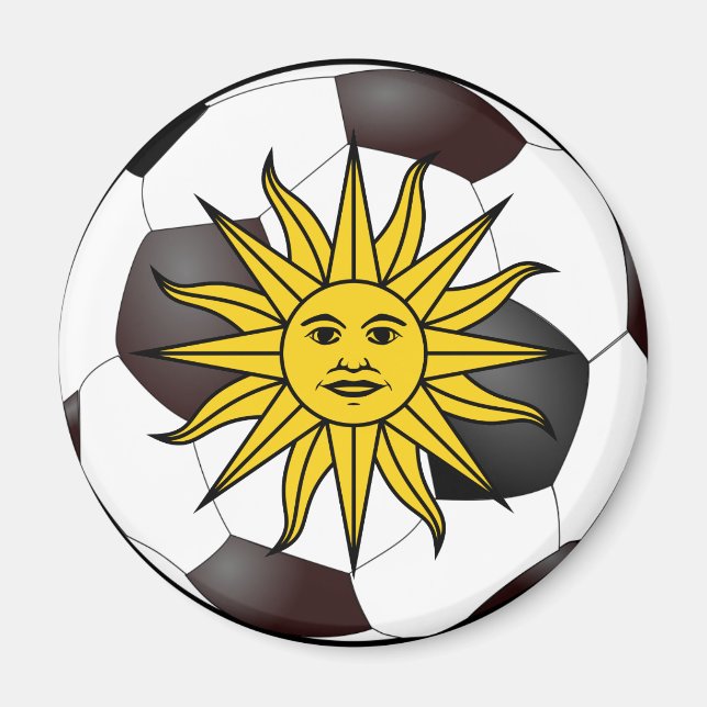 Uruguay "Sol de Mayo" Magnet (Vorne)