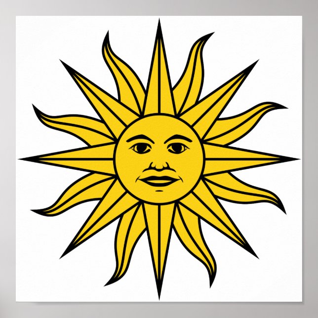 Uruguay Sol de Mayo Poster (Vorne)