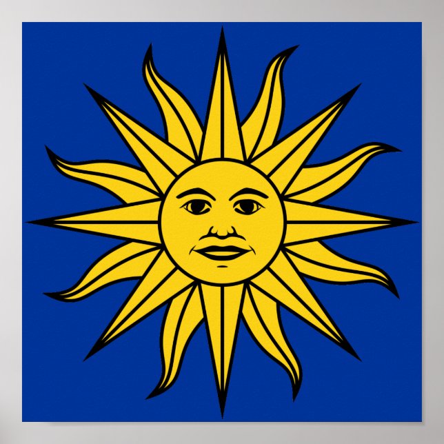 Uruguay "Sol de Mayo" Poster (Vorne)