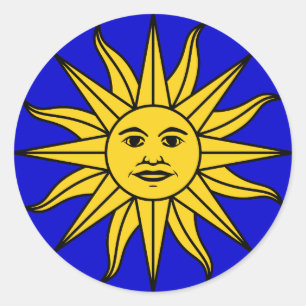 Uruguay "Sol de Mayo" Runder Aufkleber