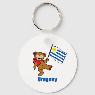 Uruguay-Teddybär Schlüsselanhänger