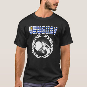 Uruguay Tischtennis Uruguayan Ping Pong Unterstütz T-Shirt