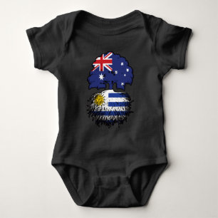 Uruguay Uruguayan Australian Australia Tree Roots Baby Strampler