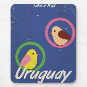 Uruguay Vintage Reiseplakat Mousepad
