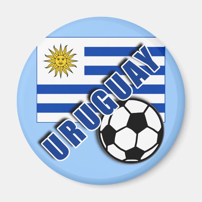 URUGUAY World Soccer Fan Tshirts Magnet (Vorne)