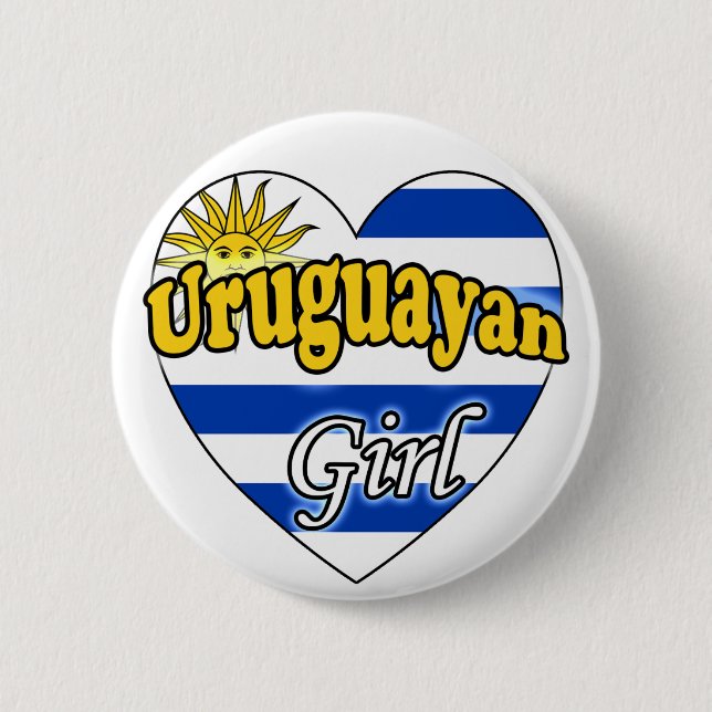 Uruguayan Girl Button (Vorderseite)
