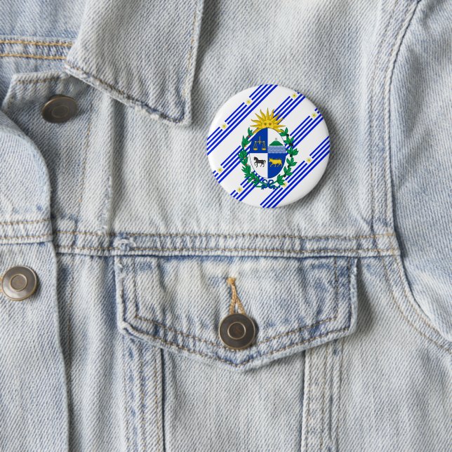 Uruguayan stripes Flagge Button (Beispiel)