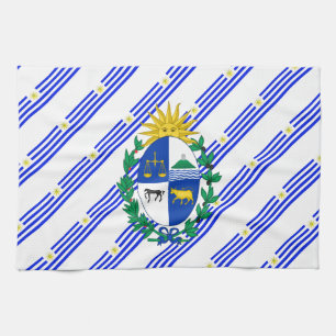 Uruguayan stripes Flagge Küchentuch
