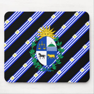 Uruguayan stripes Flagge Mousepad