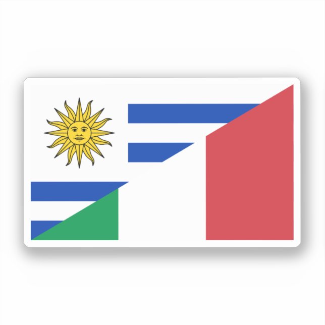 Uruguayische Flagge Aufkleber (Vorderseite)