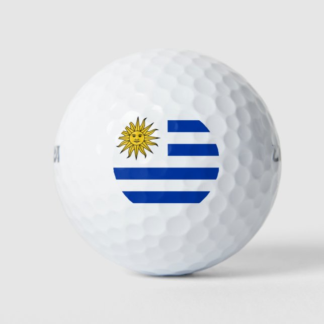 Uruguayische Flagge Golfball (Vorderseite)