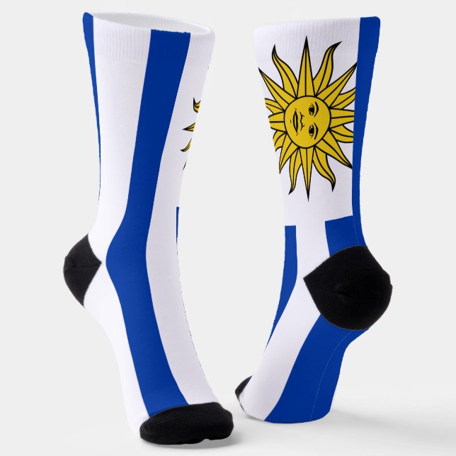 Uruguayische Flagge Socken (Gewinkelt)