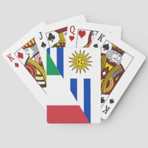 Uruguayische Flagge Spielkarten