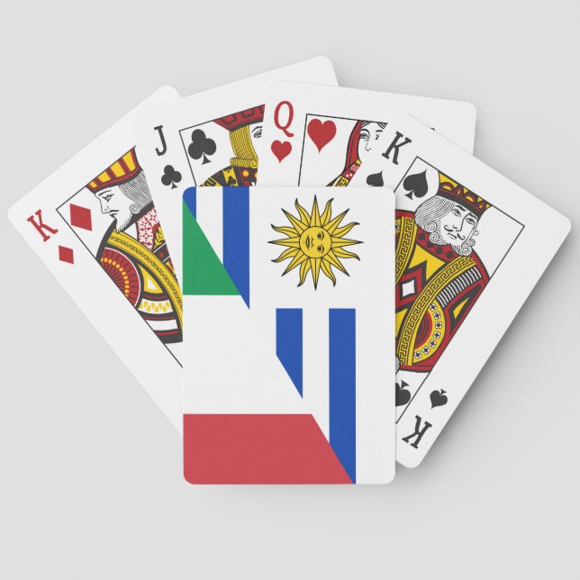 Uruguayische Flagge Spielkarten (Rückseite)