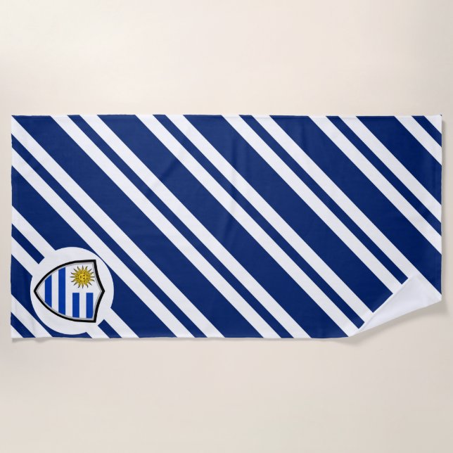 Uruguayische Flagge Strandtuch (Vorderseite)