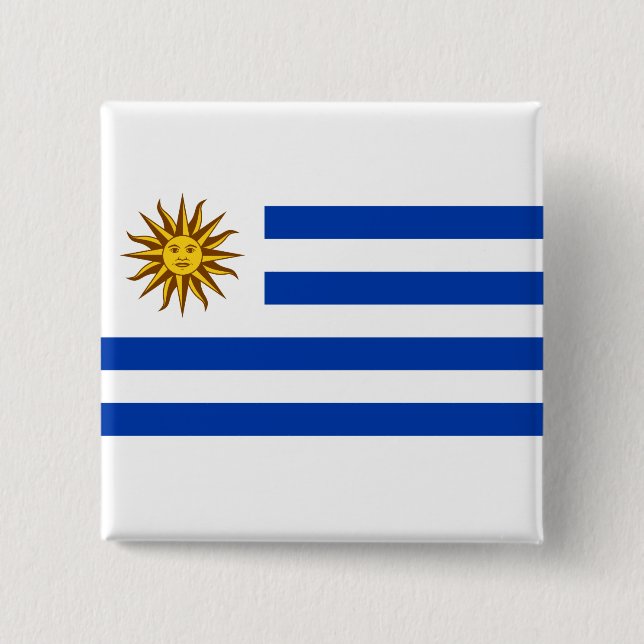Uruguayische Flagge (Uruguay) Button (Vorderseite)