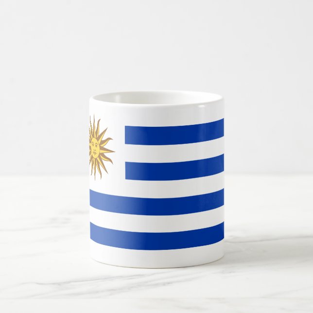 Uruguayische Flagge (Uruguay) Kaffeetasse (Mittel)