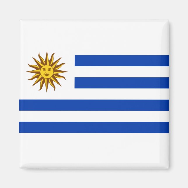 Uruguayische Flagge (Uruguay) Magnet (Vorne)