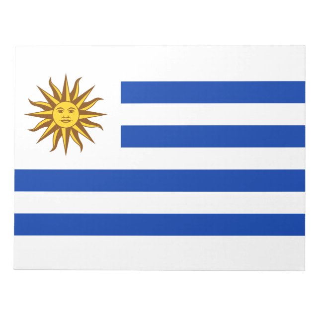 Uruguayische Flagge (Uruguay) Notizblock (Vorderseite)
