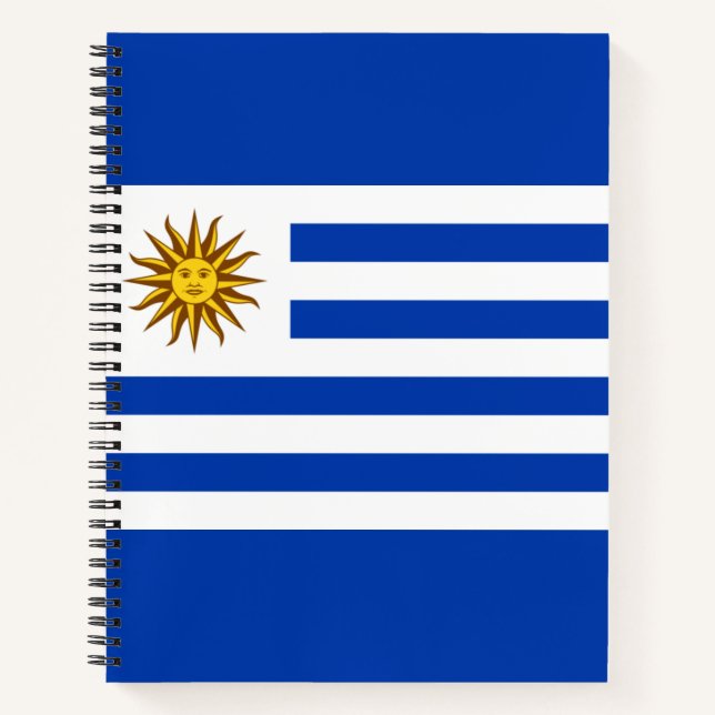 Uruguayische Flagge (Uruguay) Notizbuch (Vorderseite)