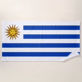 Uruguayische Flagge (Uruguay) Strandtuch